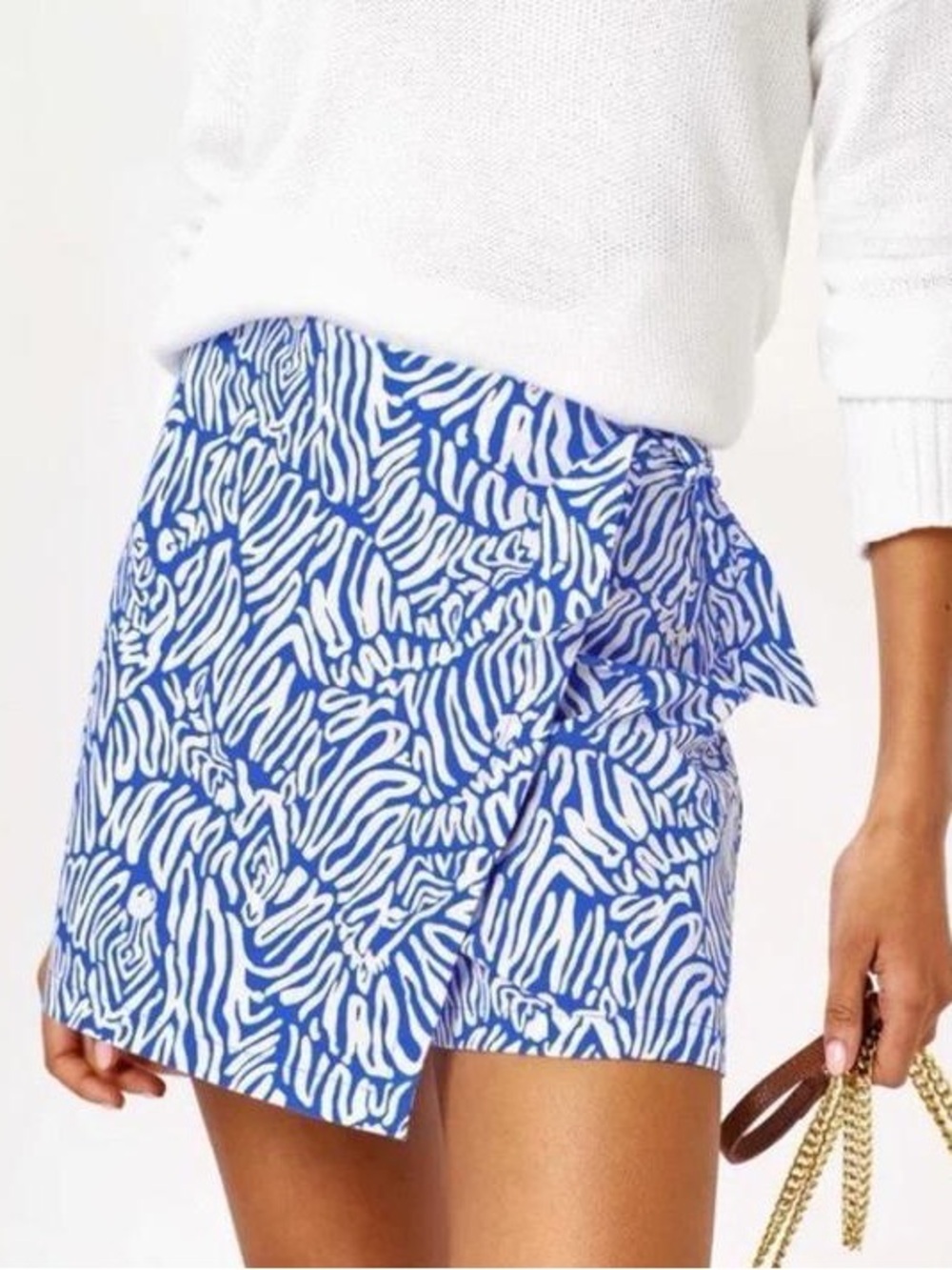 Lilly Pulitzer Alysia Mini Skort Zee Bebe Martinique Blue Women’s Bottoms Size 2